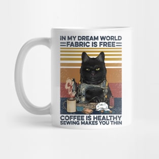 Sew Coffee In My Dream World Sewing Mug